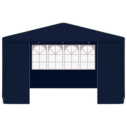 Professionellt partytält med väggar 4x4 m blå 90 g/m²