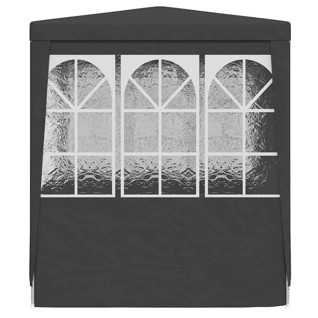 Professionellt partytält med väggar 2,5x2,5 m antracit 90 g/m²