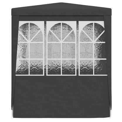 Professionellt partytält med väggar 2,5x2,5 m antracit 90 g/m²