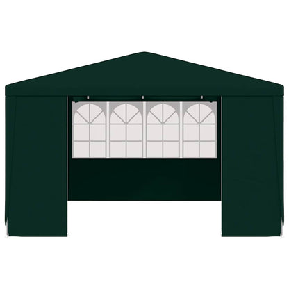 Professionellt partytält med väggar 4x4 m grön 90 g/m²