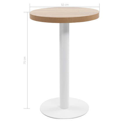 Bistrobord ljusbrun 50 cm MDF