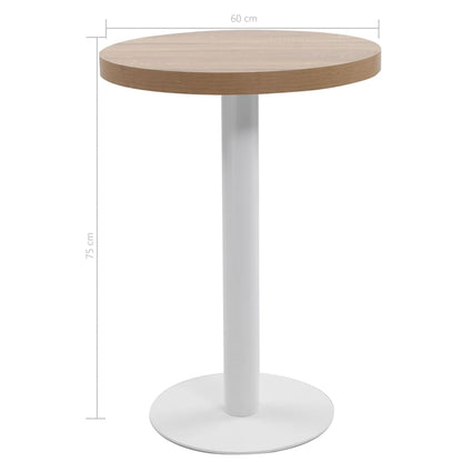 Bistrobord ljusbrun 60 cm MDF