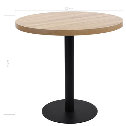 Bistrobord ljusbrun 80 cm MDF