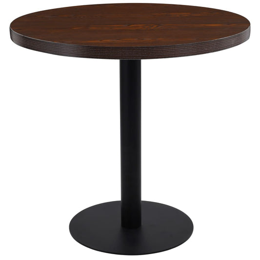 Bistrobord mörkbrun 80 cm MDF