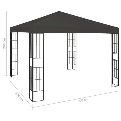 Paviljong 3x3 m antracit