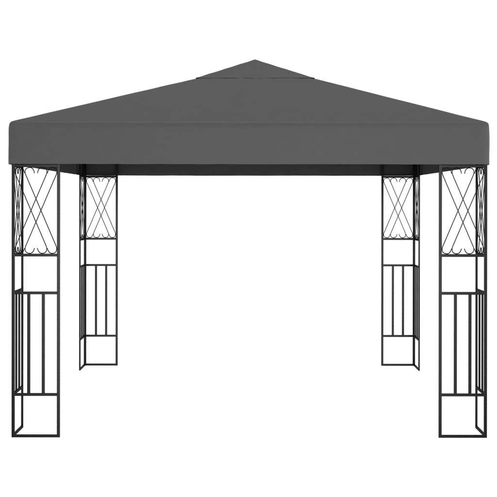 Paviljong 3x3 m antracit tyg