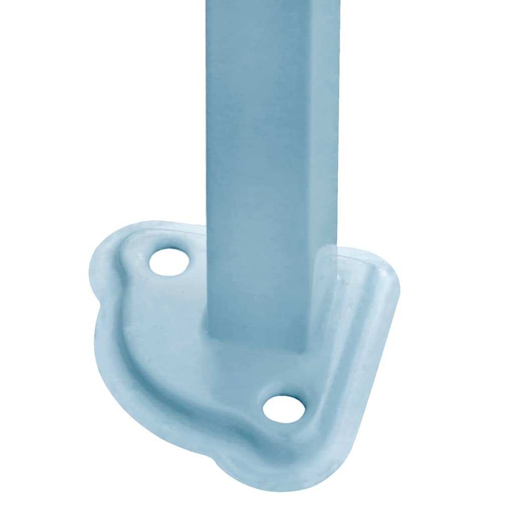 Hopfällbart partytält med 3 sidoväggar 3x4 m stål blå