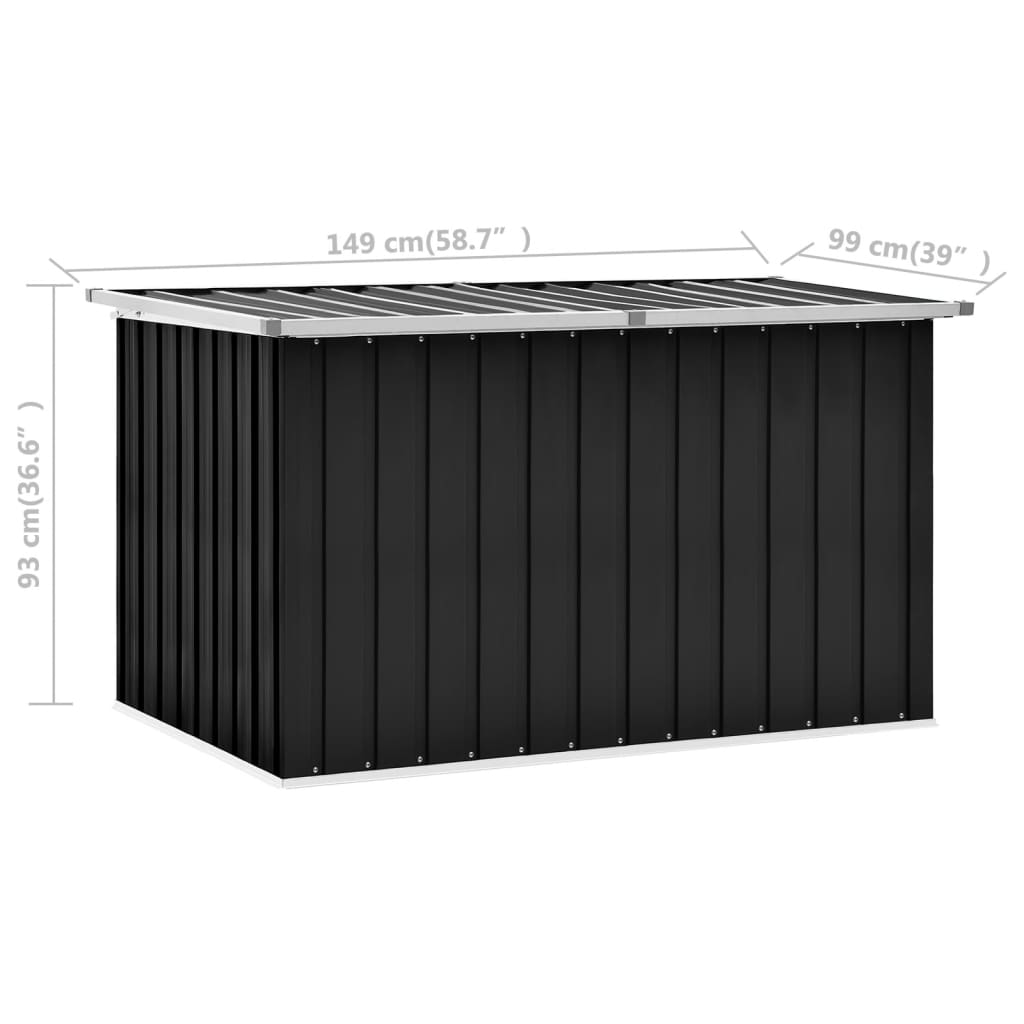 Dynbox antracit 149x99x93 cm