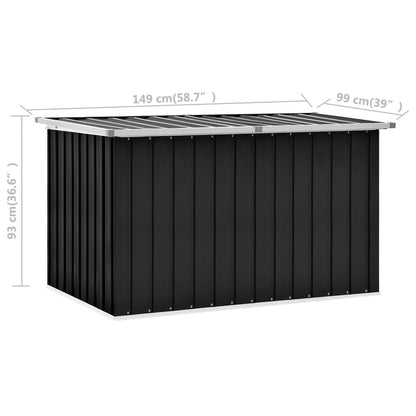 Dynbox antracit 149x99x93 cm