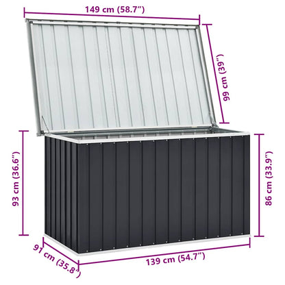 Dynbox antracit 149x99x93 cm