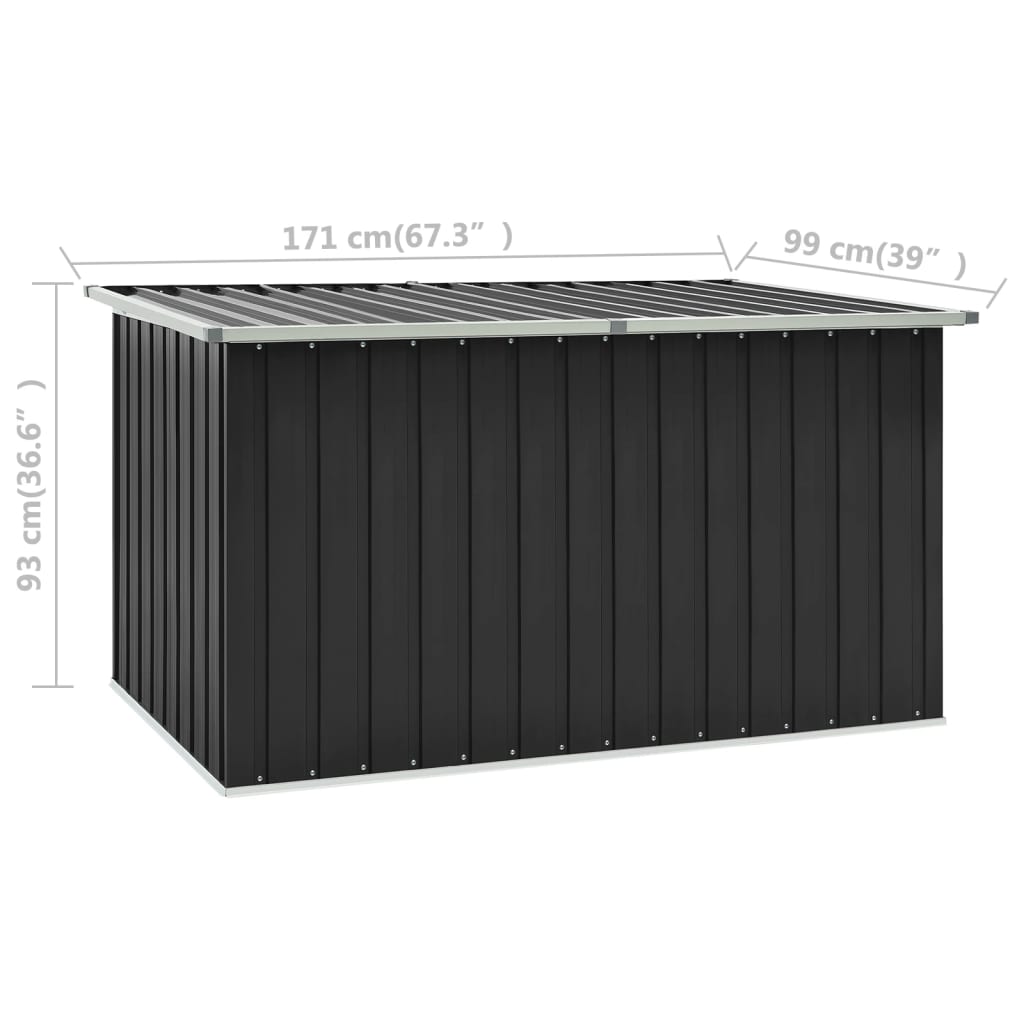 Dynbox antracit 171x99x93 cm