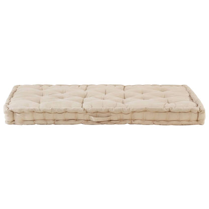 Dyna till pallsoffa bomull 120x80x10 cm beige