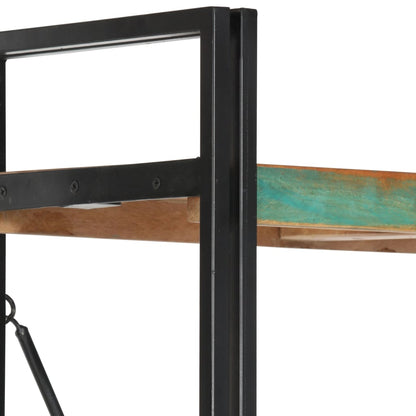 Bokhylla med 5 hyllor 60x30x180 cm massivt återvunnet trä