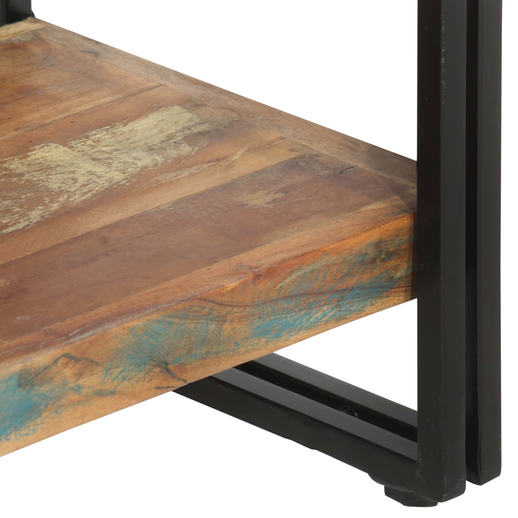 Bokhylla med 5 hyllor 60x30x180 cm massivt återvunnet trä