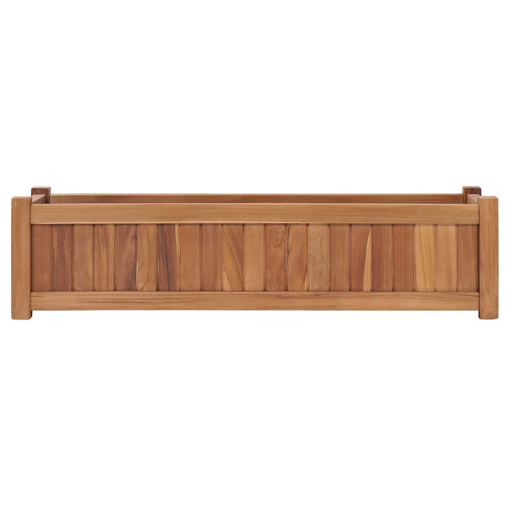 Odlingslåda upphöjd 100x30x25 cm massivt teakträ