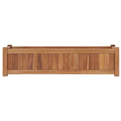 Odlingslåda upphöjd 100x30x25 cm massivt teakträ