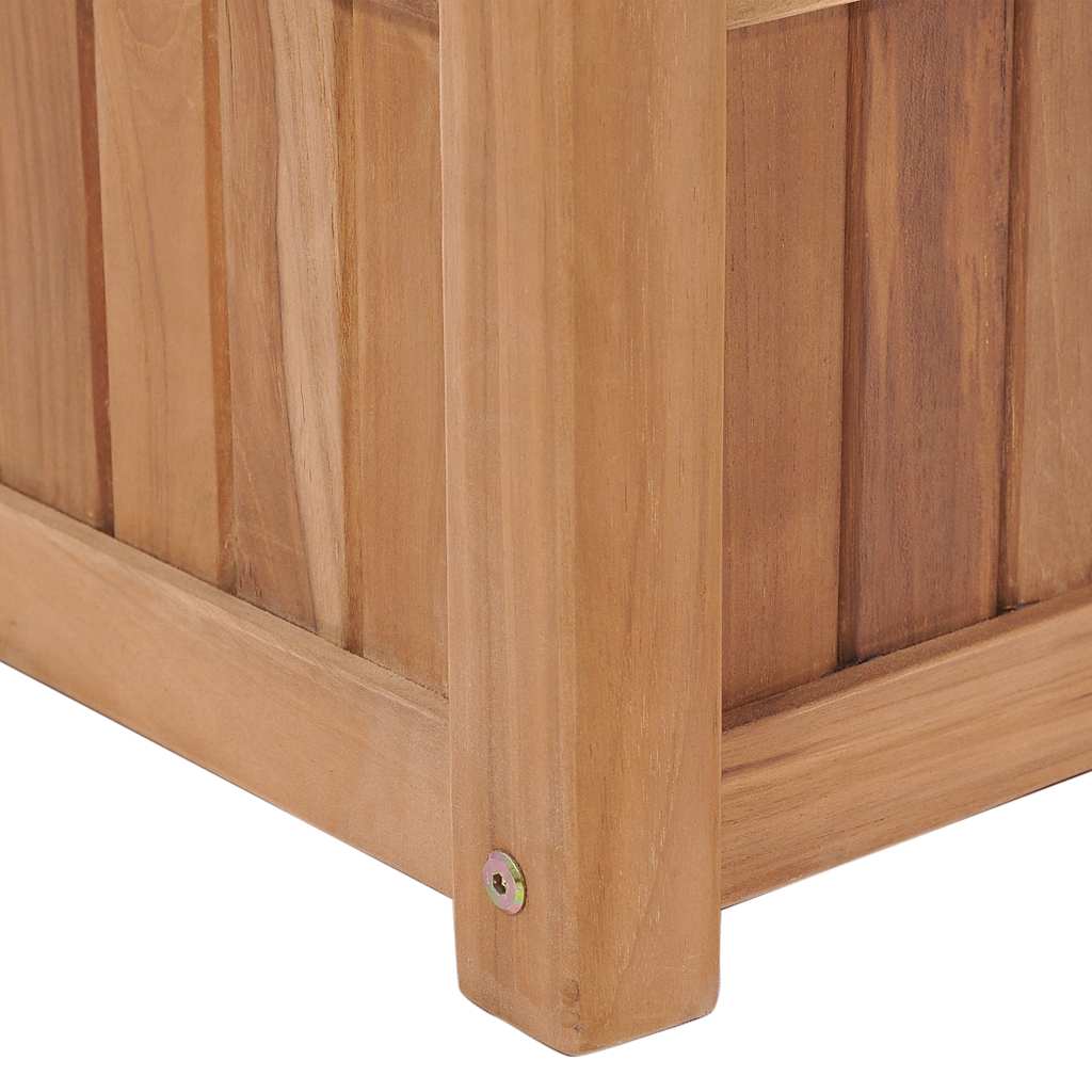 Odlingslåda upphöjd 100x30x25 cm massivt teakträ