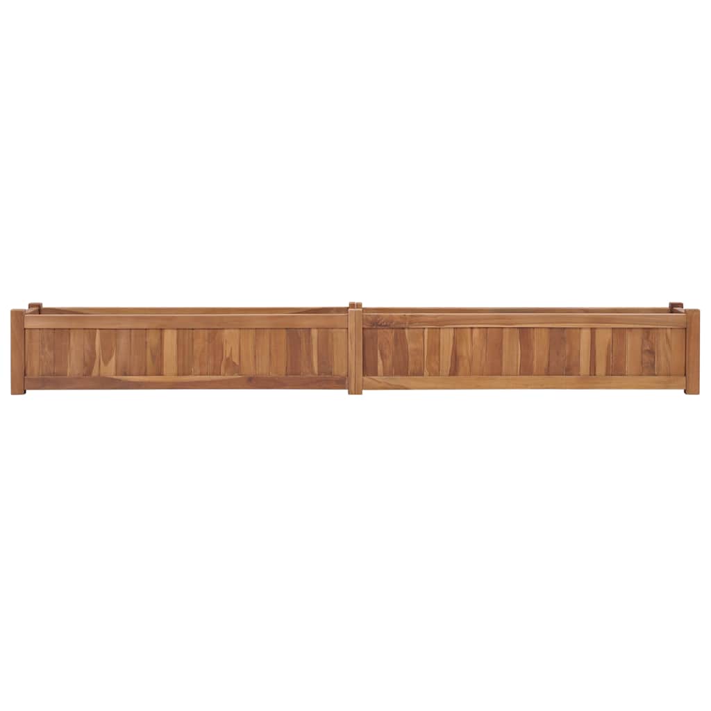 Odlingslåda upphöjd 200x30x25 cm massivt teakträ