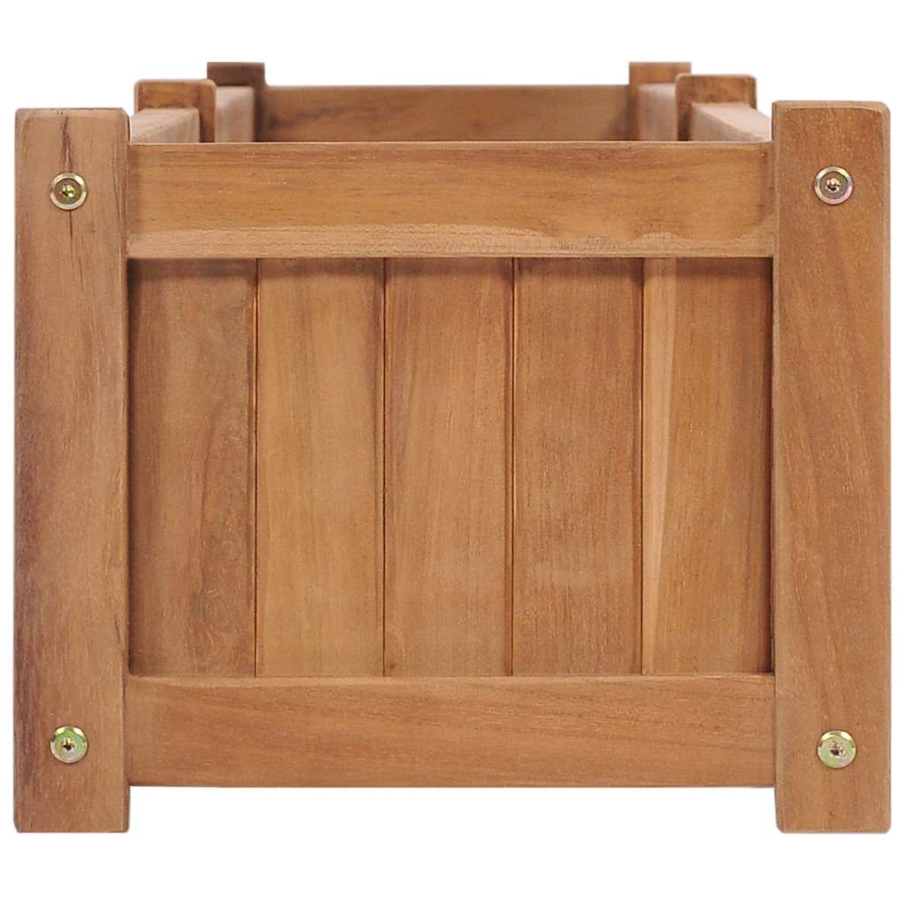 Odlingslåda upphöjd 200x30x25 cm massivt teakträ