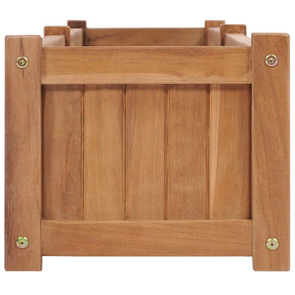 Odlingslåda upphöjd 200x30x25 cm massivt teakträ
