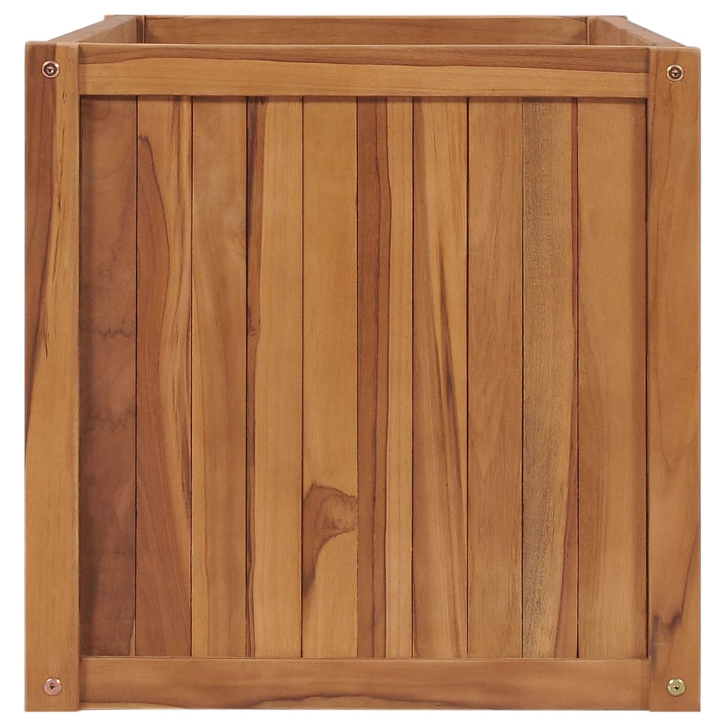 Odlingslåda upphöjd 100x50x50 cm massivt teakträ