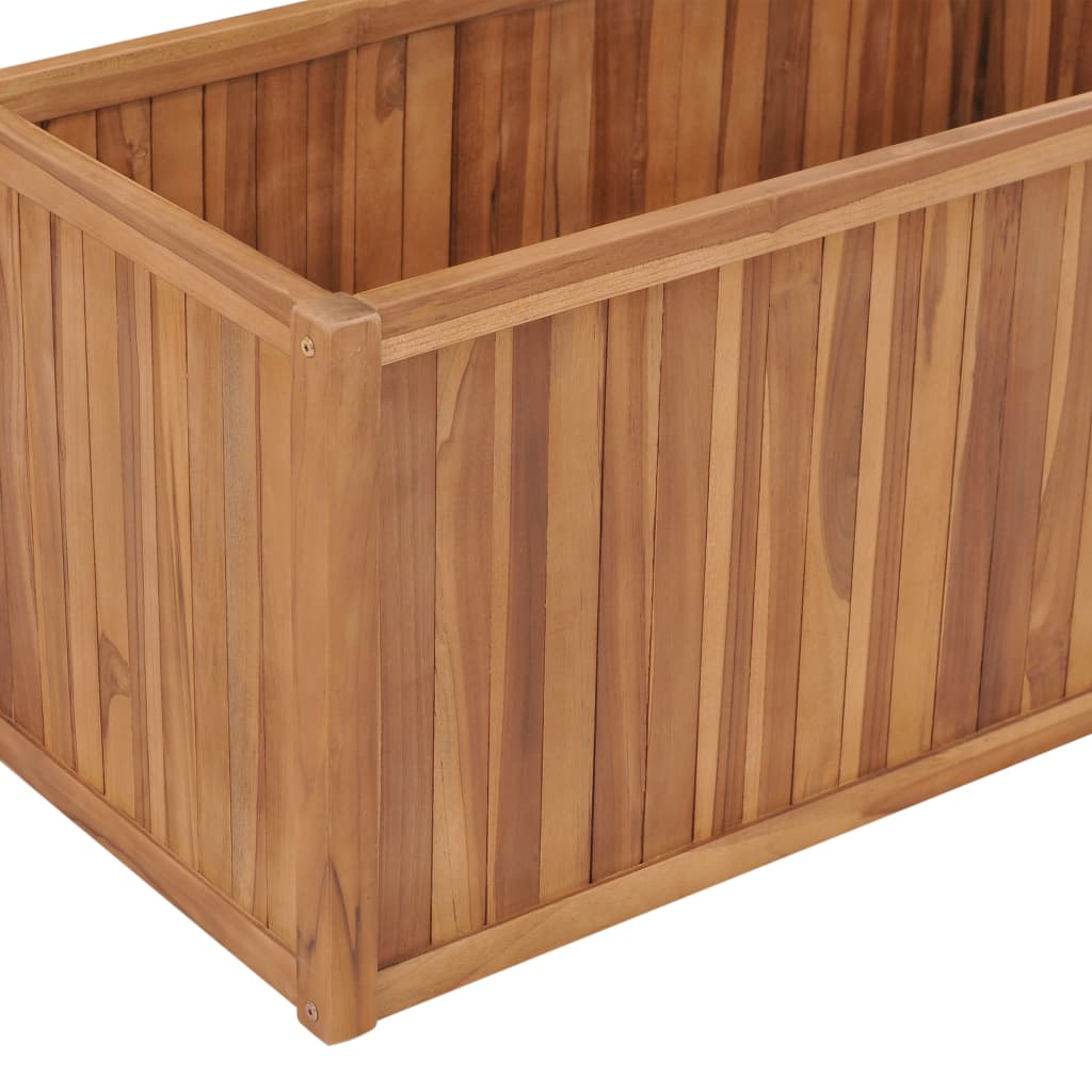 Odlingslåda upphöjd 100x50x50 cm massivt teakträ