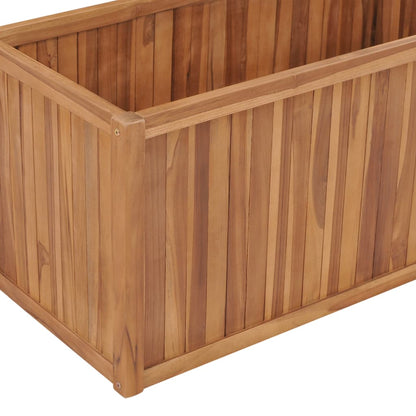 Odlingslåda upphöjd 100x50x50 cm massivt teakträ