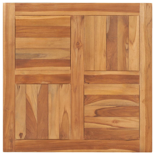 Bordsskiva massiv teak 70x70x2,5 cm