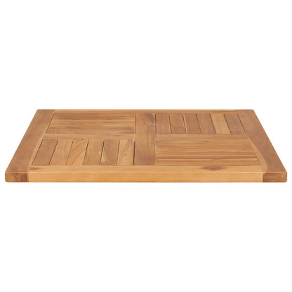 Bordsskiva massiv teak 70x70x2,5 cm