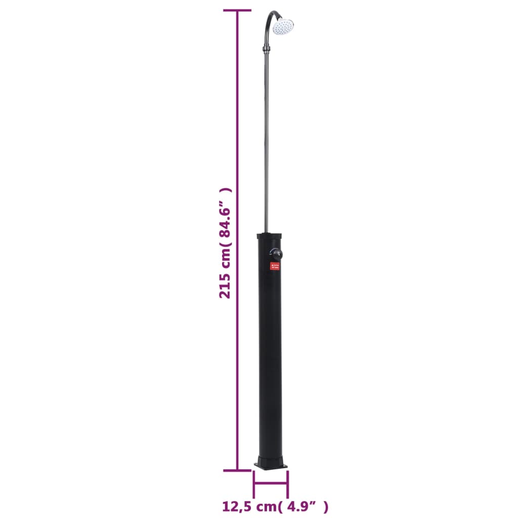 Soldusch svart 215 cm 8 L