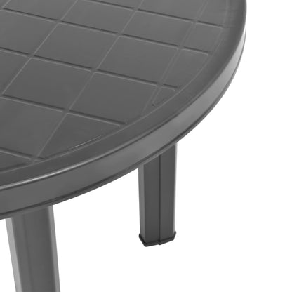 Trädgårdsbord antracit 89 cm plast