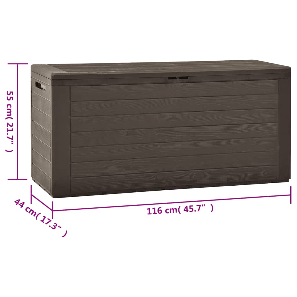 Dynbox brun 116x44x55 cm