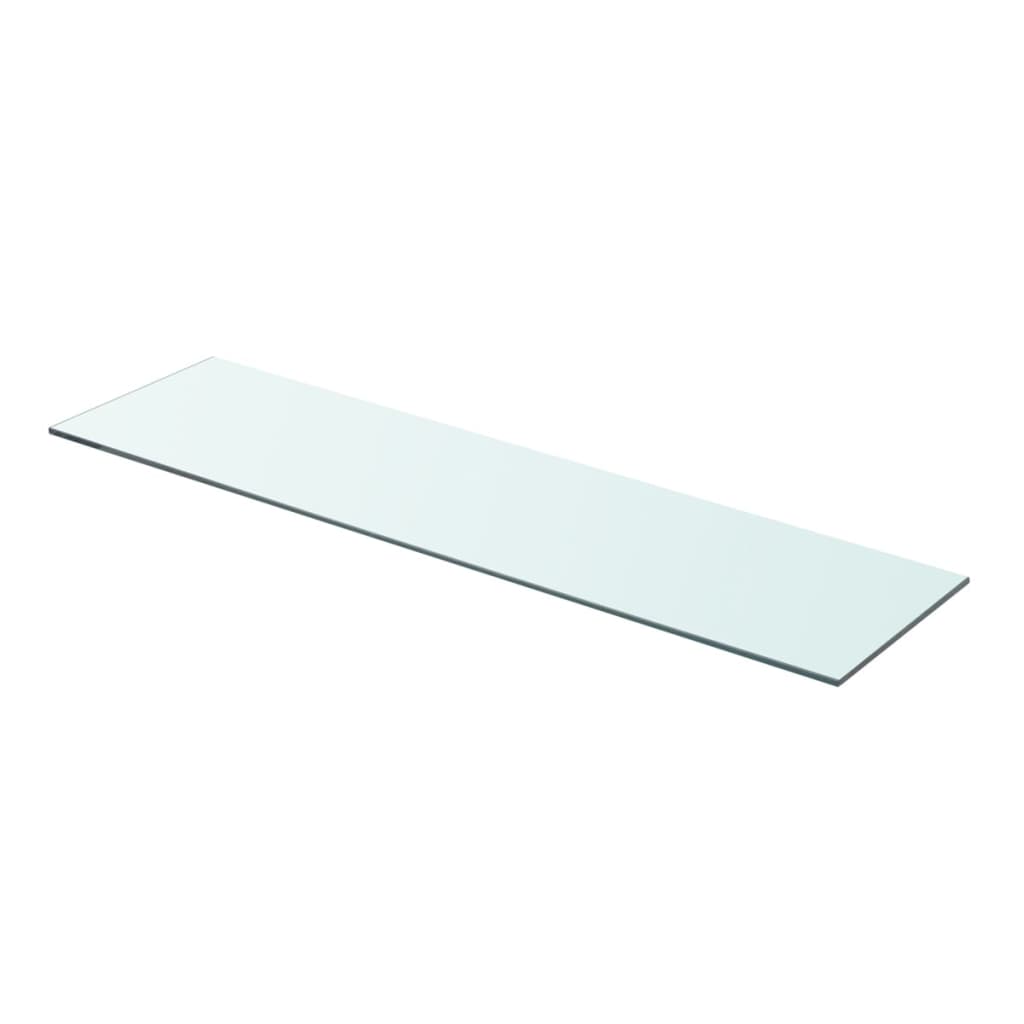 Hyllplan 2 st glas genomskinlig 80x20 cm