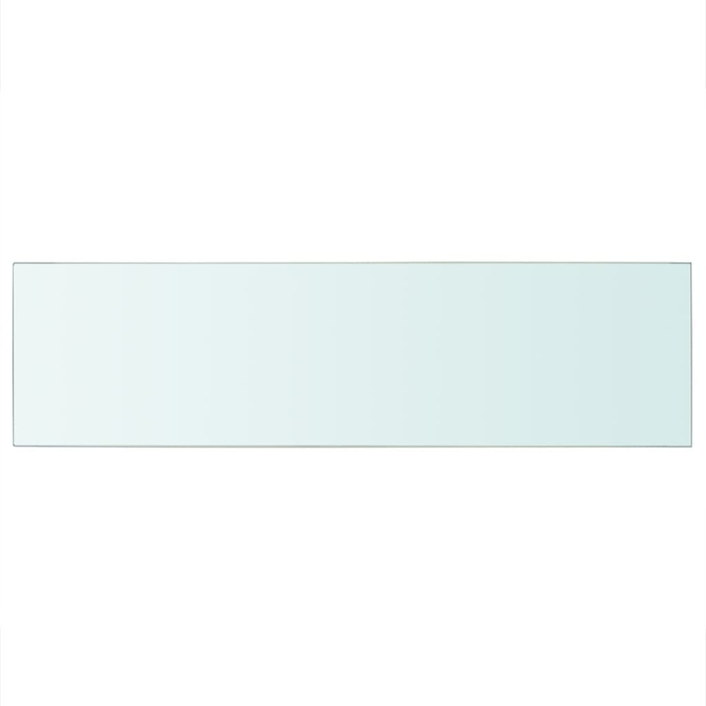 Hyllplan 2 st glas genomskinlig 90x25 cm