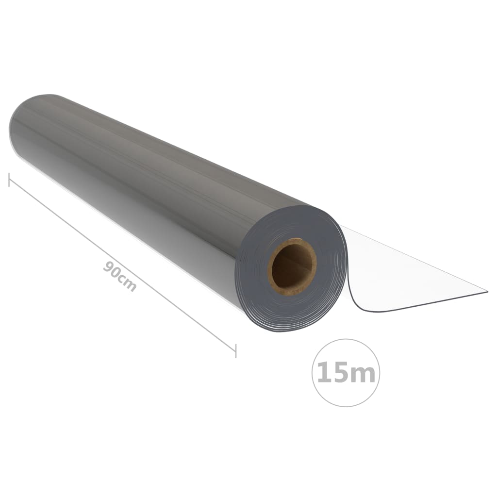 Bordsskydd rulle transparent 0,9x15 m 2 mm PVC