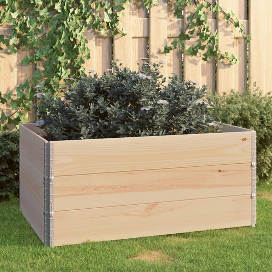 Upphöjd odlingsbädd 3 st 80x120 cm massiv furu