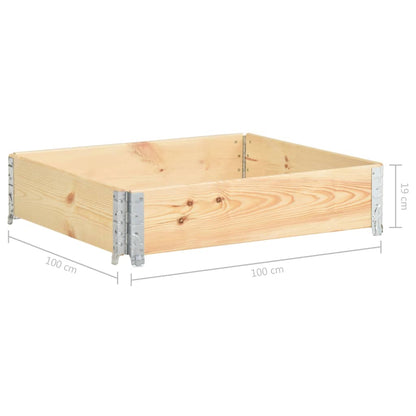 Upphöjd odlingsbädd 100x100 cm massiv furu