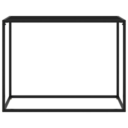 Konsolbord svart 100x35x75 cm härdat glas