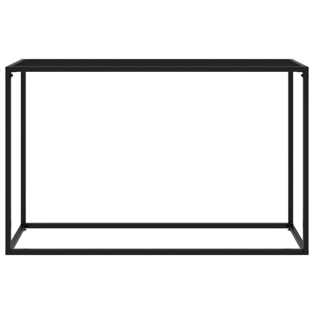 Konsolbord svart 120x35x75 cm härdat glas