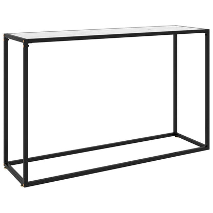 Konsolbord vit 120x35x75 cm härdat glas