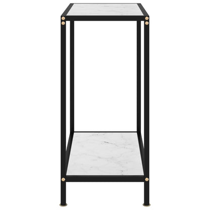 Konsolbord vit 60x35x75 cm härdat glas