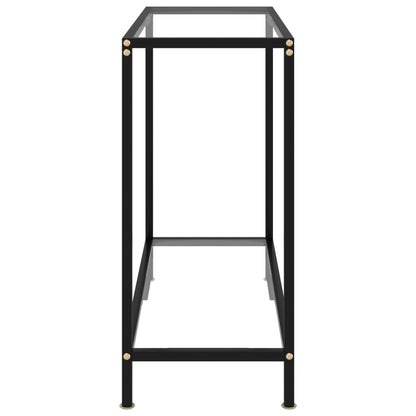 Konsolbord transparent 80x35x75 cm härdat glas