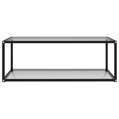 Soffbord genomskinligt 100x50x35 cm härdat glas