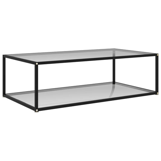 Soffbord transparent 120x60x35 cm härdat glas