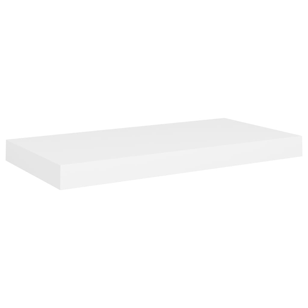 Svävande vägghyllor 4 st vit 50x23x3,8 cm MDF