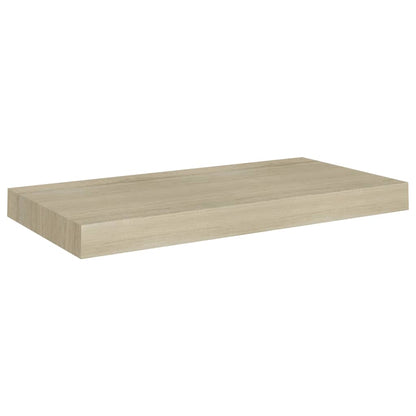 Svävande vägghyllor 4 st ek 50x23x3,8 cm MDF