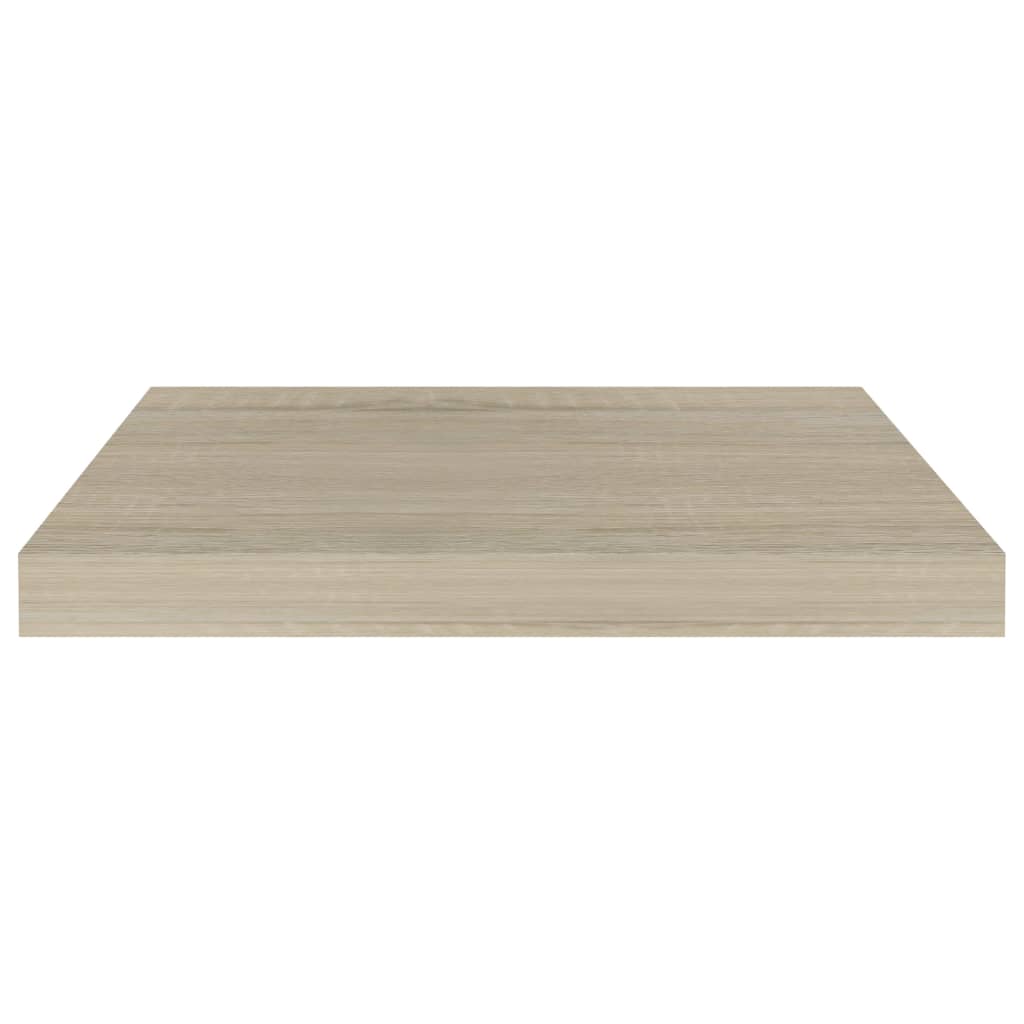 Svävande vägghyllor 4 st ek 50x23x3,8 cm MDF