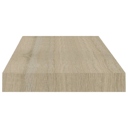 Svävande vägghyllor 4 st ek 50x23x3,8 cm MDF