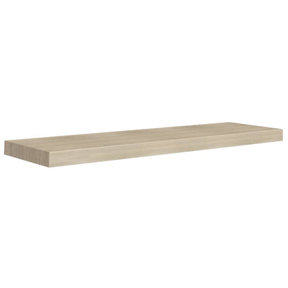 Svävande vägghyllor 4 st ek 90x23,5x3,8 cm MDF