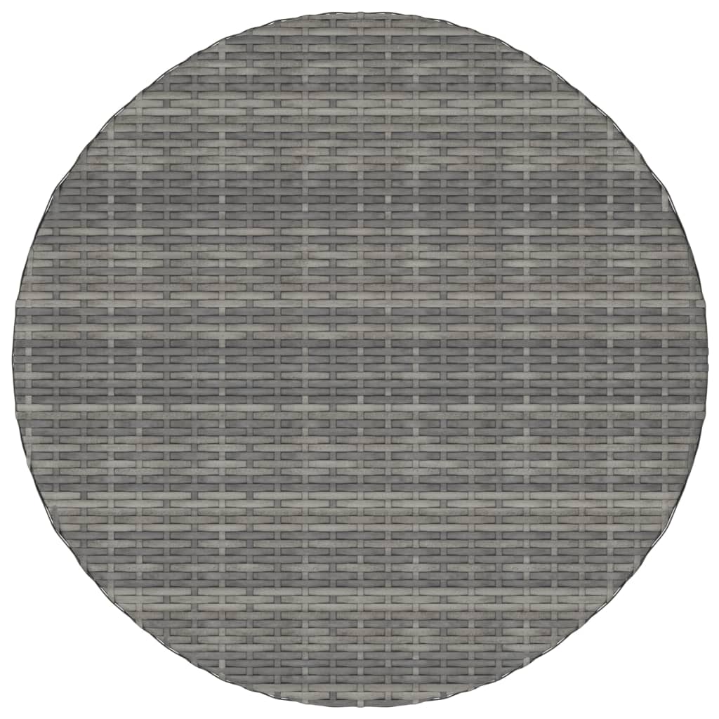 Trädgårdsbord grå 70x70x73 cm konstrotting